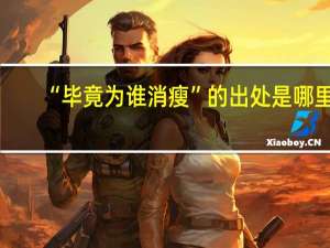 “毕竟为谁消瘦”的出处是哪里