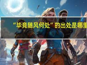 “毕竟随风何处”的出处是哪里