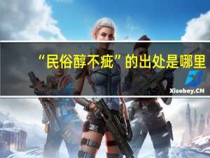 “民俗醇不疵”的出处是哪里