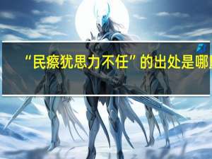“民瘵犹思力不任”的出处是哪里