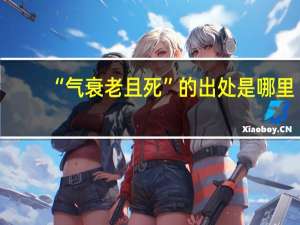 “气衰老且死”的出处是哪里