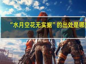 “水月空花无实据”的出处是哪里