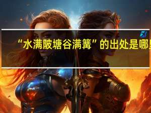 “水满陂塘谷满篝”的出处是哪里