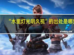“水里灯光明久视”的出处是哪里