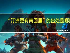 “汀洲更有南回雁”的出处是哪里