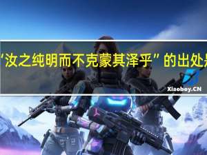 “汝之纯明而不克蒙其泽乎”的出处是哪里