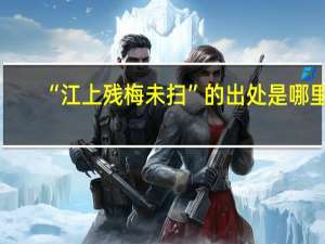 “江上残梅未扫”的出处是哪里