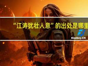 “江涛犹壮人意”的出处是哪里