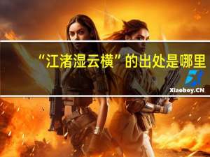 “江渚湿云横”的出处是哪里