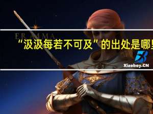 “汲汲每若不可及”的出处是哪里