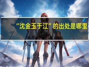 “沈金玉于江”的出处是哪里