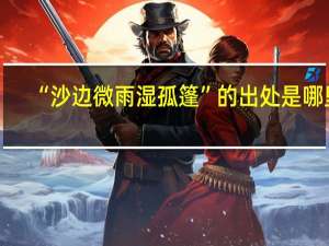 “沙边微雨湿孤篷”的出处是哪里