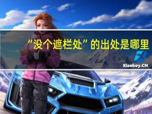 “没个遮栏处”的出处是哪里