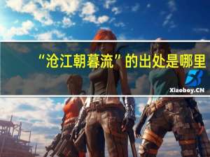“沧江朝暮流”的出处是哪里