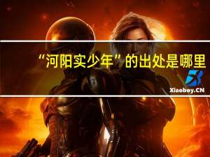 “河阳实少年”的出处是哪里