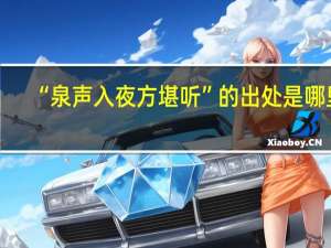 “泉声入夜方堪听”的出处是哪里
