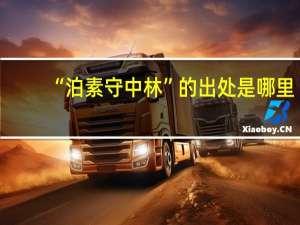 “泊素守中林”的出处是哪里