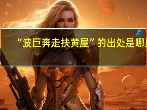 “波巨奔走扶黄屋”的出处是哪里