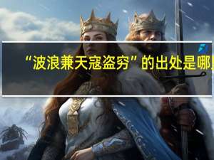 “波浪兼天寇盗穷”的出处是哪里