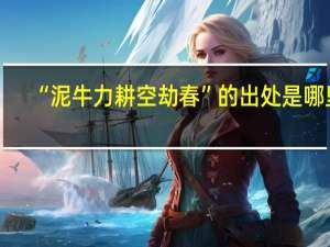 “泥牛力耕空劫春”的出处是哪里