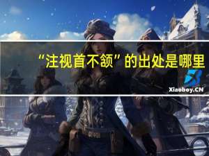 “注视首不颔”的出处是哪里