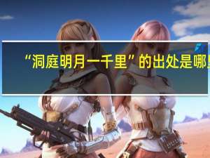 “洞庭明月一千里”的出处是哪里