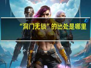 “洞门无锁”的出处是哪里