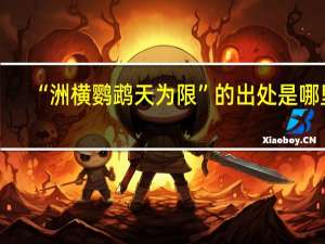 “洲横鹦鹉天为限”的出处是哪里