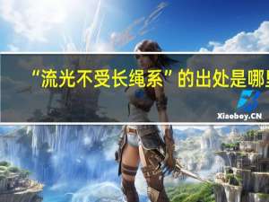 “流光不受长绳系”的出处是哪里