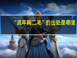 “流年耗二毛”的出处是哪里