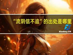 “流阴信不追”的出处是哪里