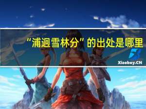 “浦迥雪林分”的出处是哪里