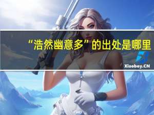 “浩然幽意多”的出处是哪里