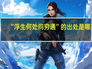 “浮生何处问穷通”的出处是哪里