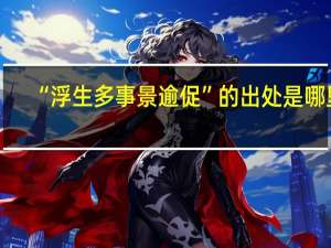 “浮生多事景逾促”的出处是哪里