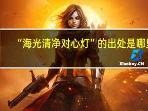 “海光清净对心灯”的出处是哪里