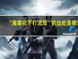 “海棠花下打流莺”的出处是哪里