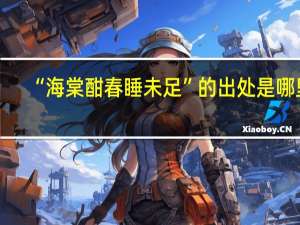 “海棠酣春睡未足”的出处是哪里