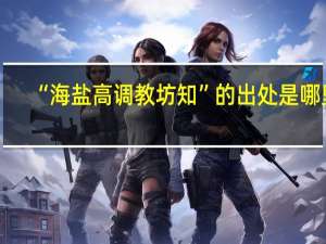 “海盐高调教坊知”的出处是哪里