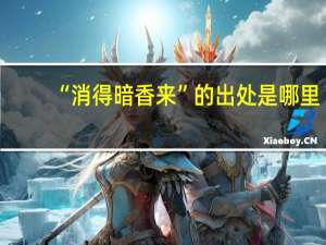 “消得暗香来”的出处是哪里