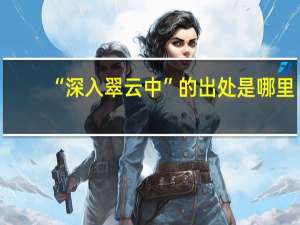 “深入翠云中”的出处是哪里