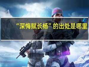 “深悔赋长杨”的出处是哪里