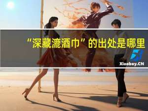 “深藏漉酒巾”的出处是哪里
