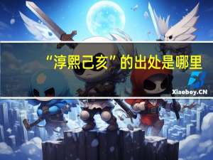 “淳熙己亥”的出处是哪里