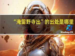 “淹留野寺出”的出处是哪里