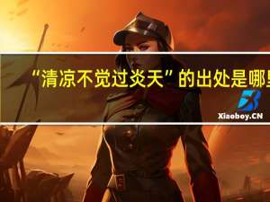 “清凉不觉过炎天”的出处是哪里