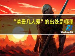 “清景几人爱”的出处是哪里