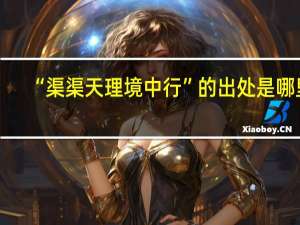 “渠渠天理境中行”的出处是哪里
