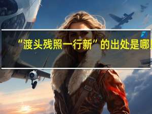 “渡头残照一行新”的出处是哪里