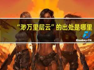 “渺万里层云”的出处是哪里